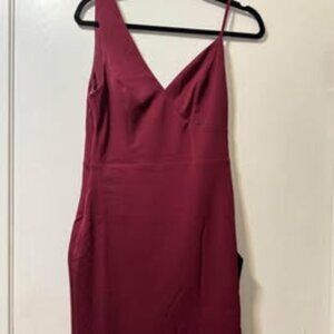 Lulus Burgundy Bodycon Dress-M